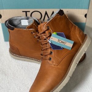 TOMS Men's Hillside Boots - Brand New - Sz 10 - Tan